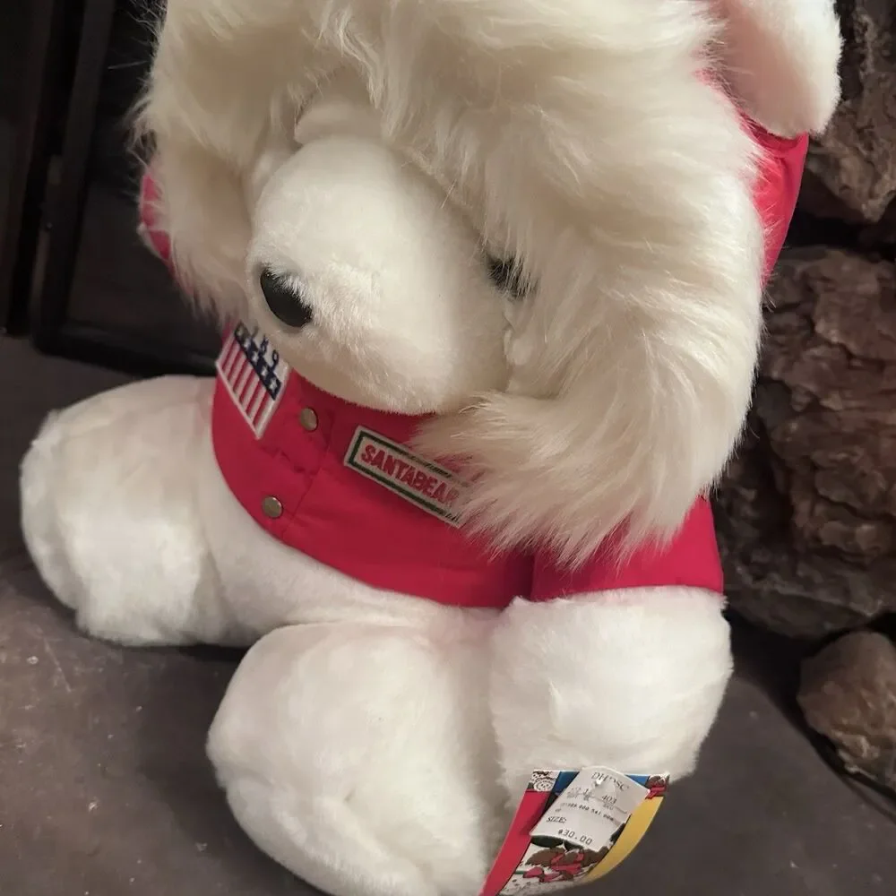 Vintage 1989 Dayton Hudson SantaBear Polar Club Plush Red Parka NWT 16”